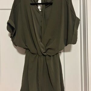 Olive Green Romper